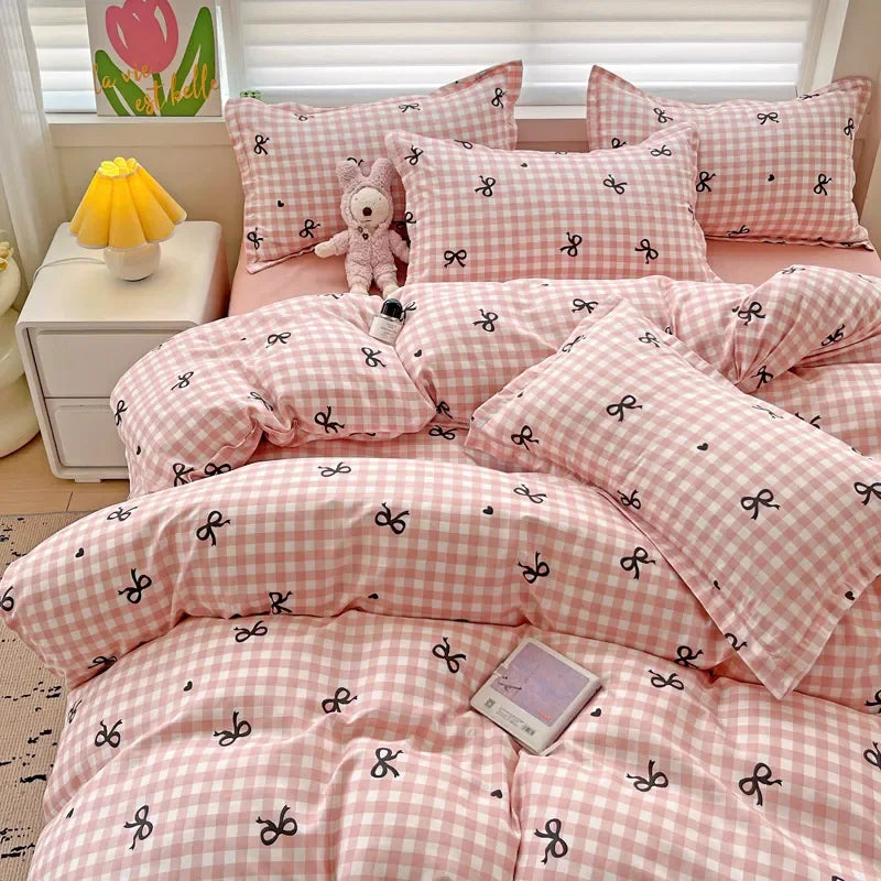 Cute Gingham Bedding Set