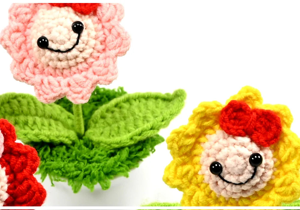Hand-Crocheted Potted Plants