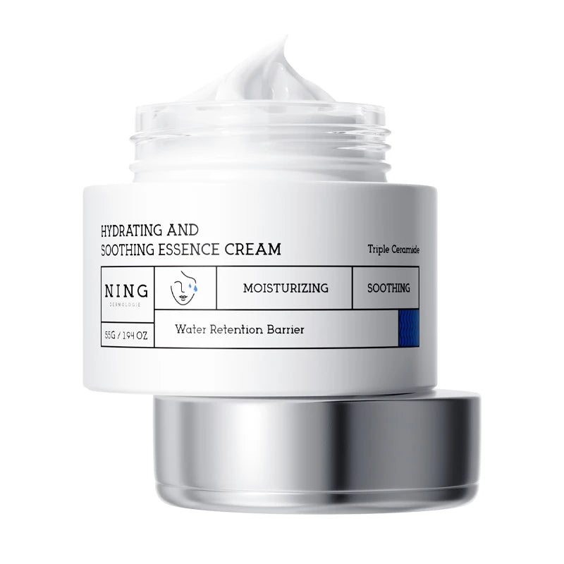 Hydrating Soothing Essence Cream – Collagen, Ceramides, Hyaluronic Acid & Plant Extracts