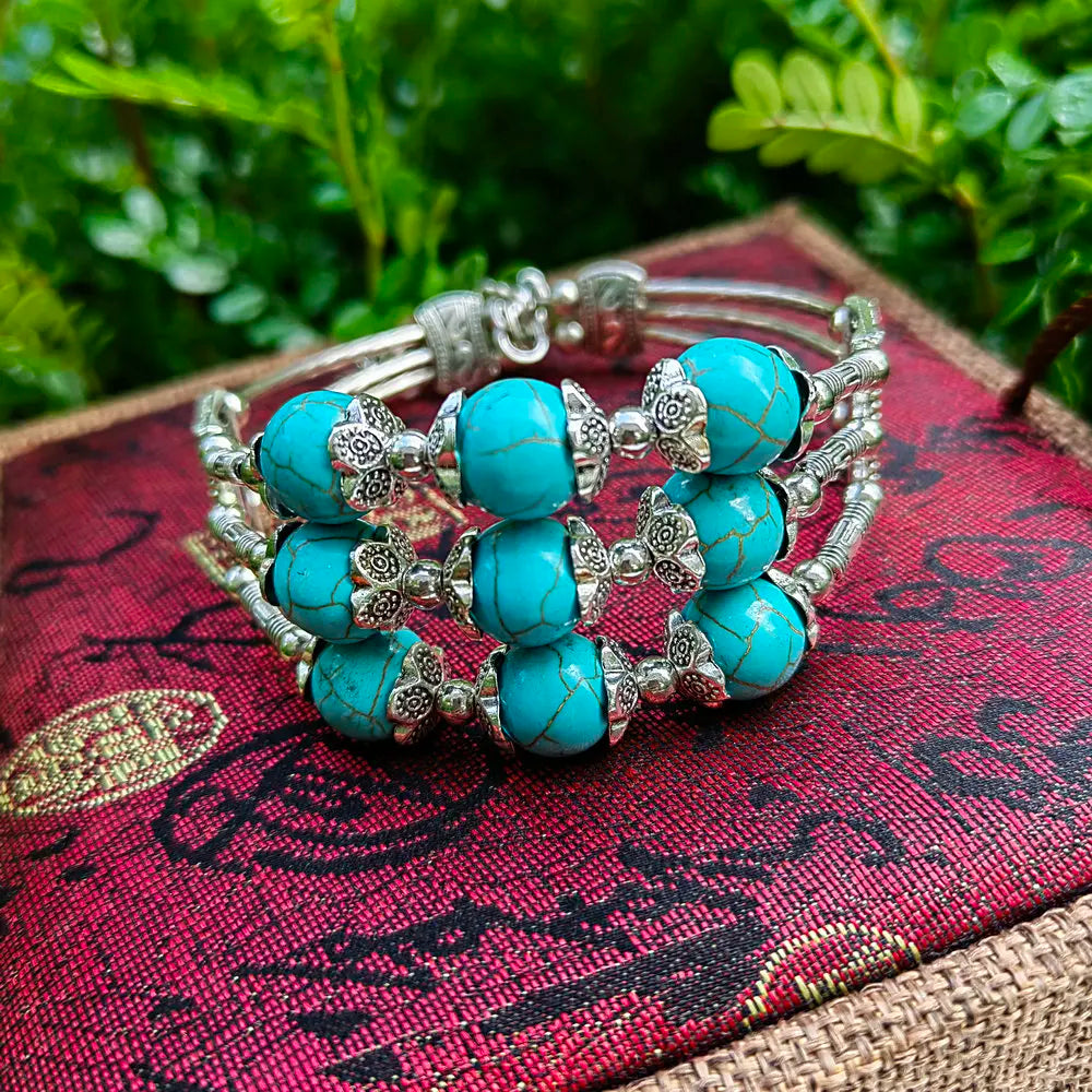New Ridge Ethnic Style Three Row Bracelet