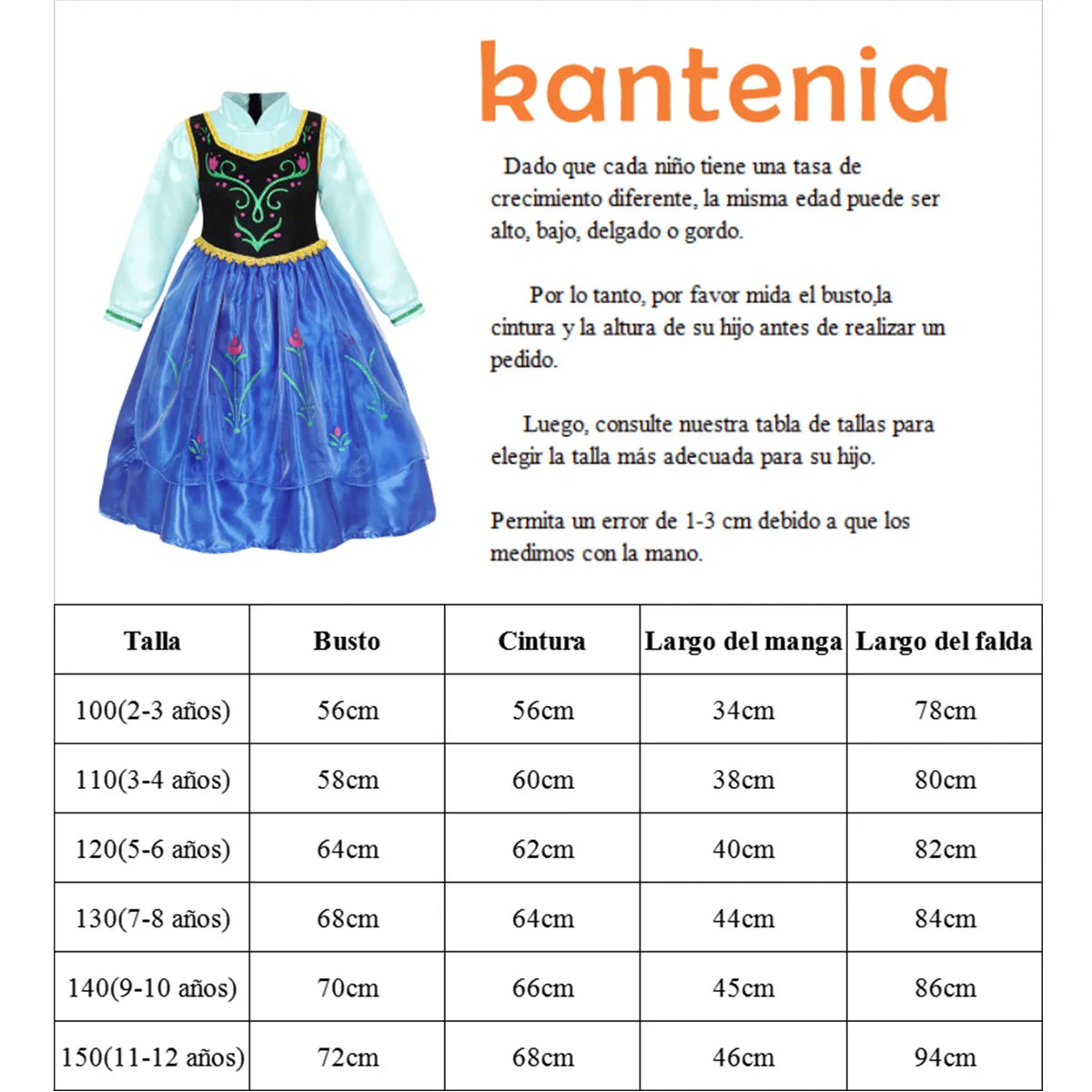 Disney Frozen Anna Princess Dress
