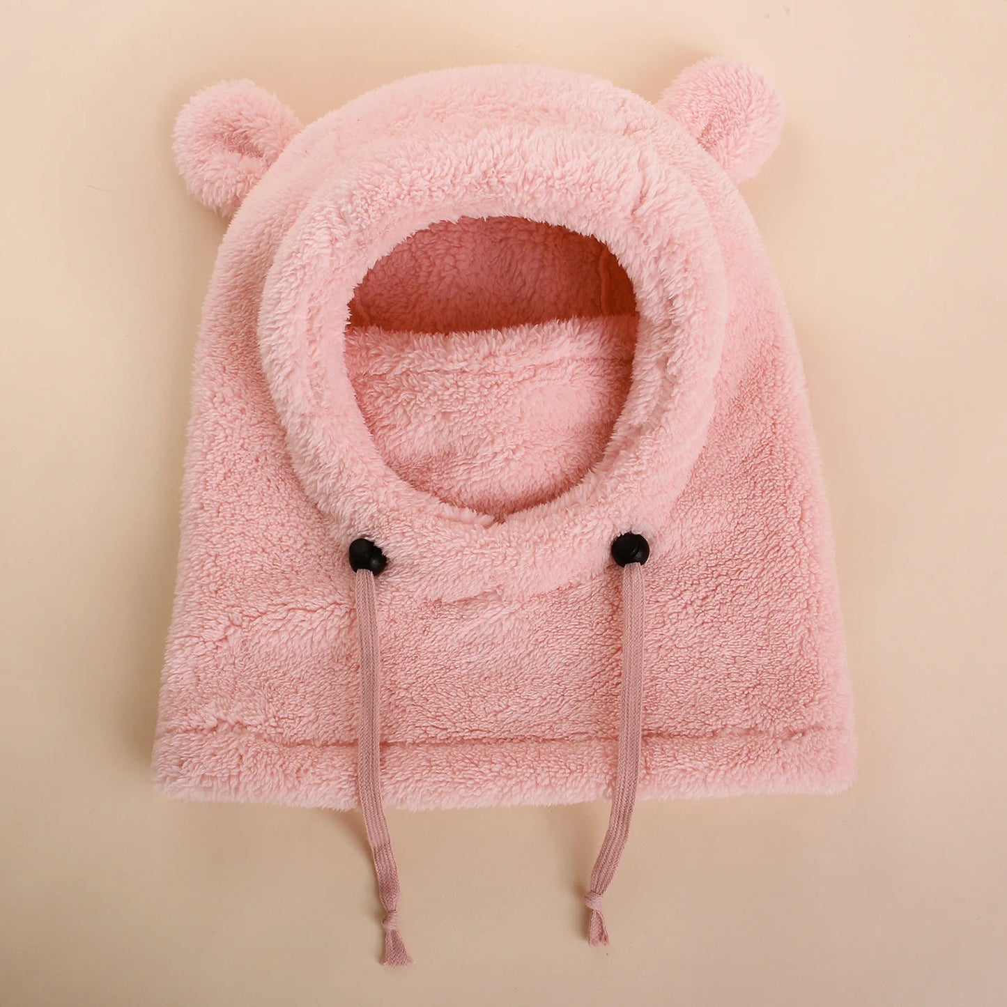 Kids Winter Hat with Ear Flaps and Face Cover Warm Fleece Lined Cold Weather Beanie for Boys Girls