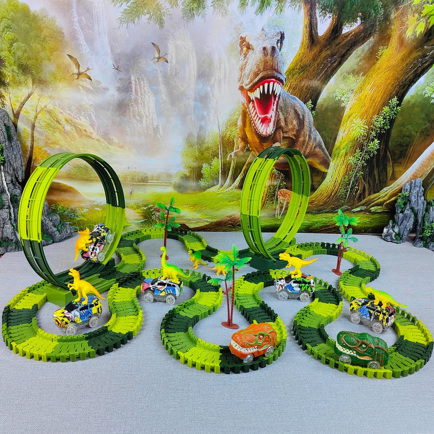Magic Climbing Electric Dinosaur Racetrack