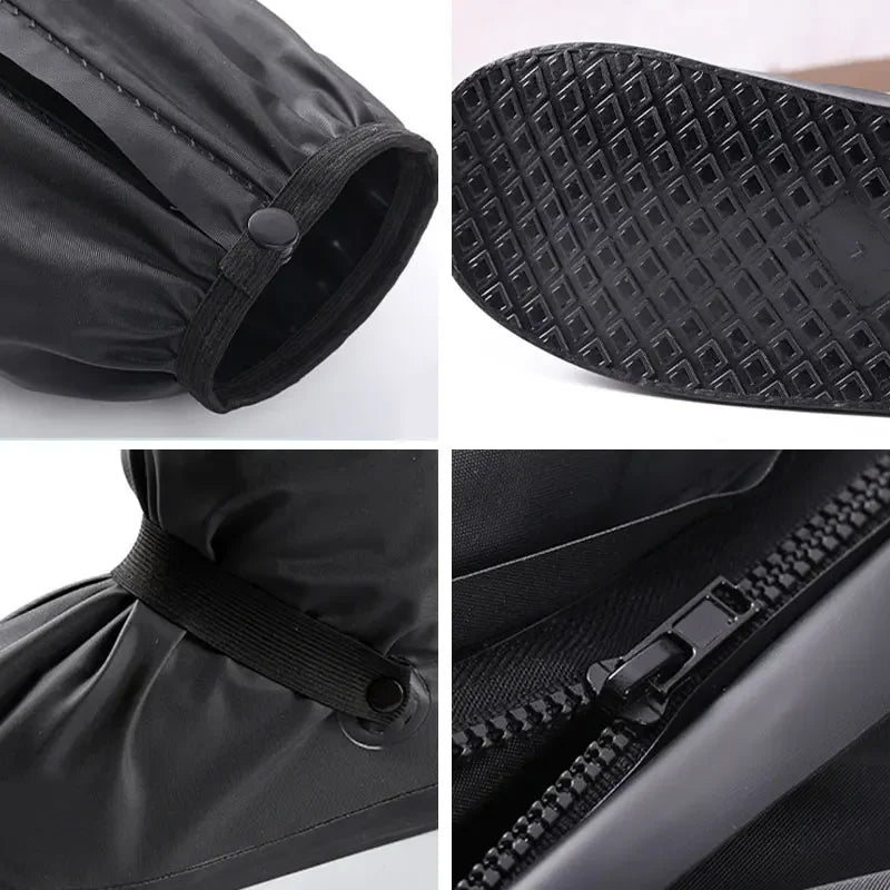 Rain Shoes Cover Men Women Waterproof Shoes Cover Protection High Cylinder Wear Resistant Light Rain Boot Accessories