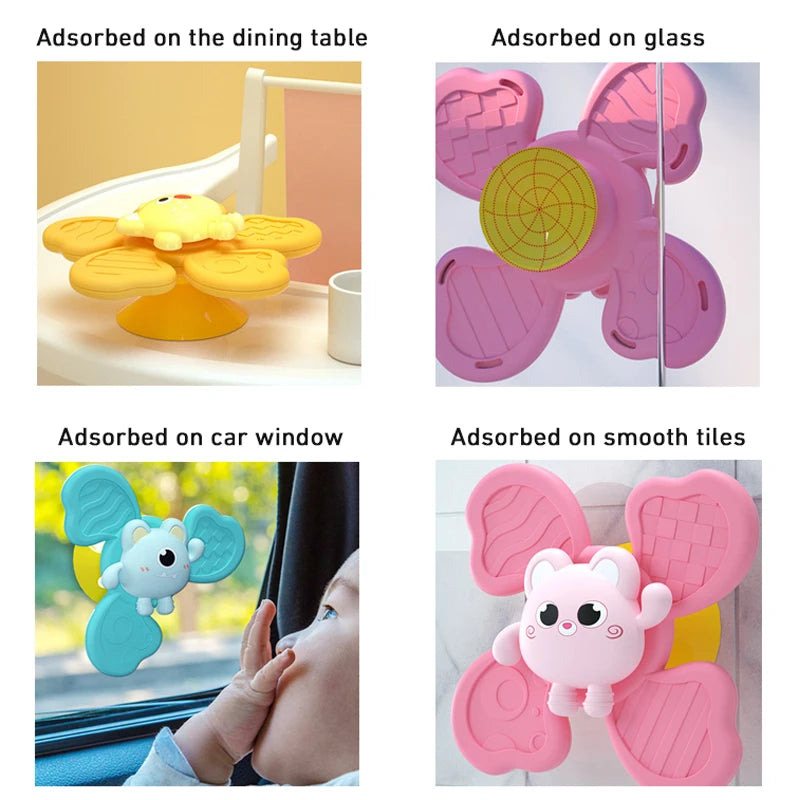 Montessori Sensory Funny Suction Cup Spinner Table Game