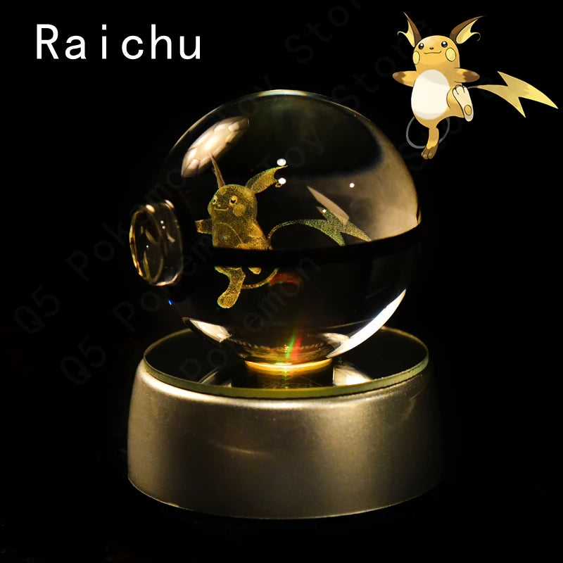 Pokémon Crystal Ball 3D Night Light
