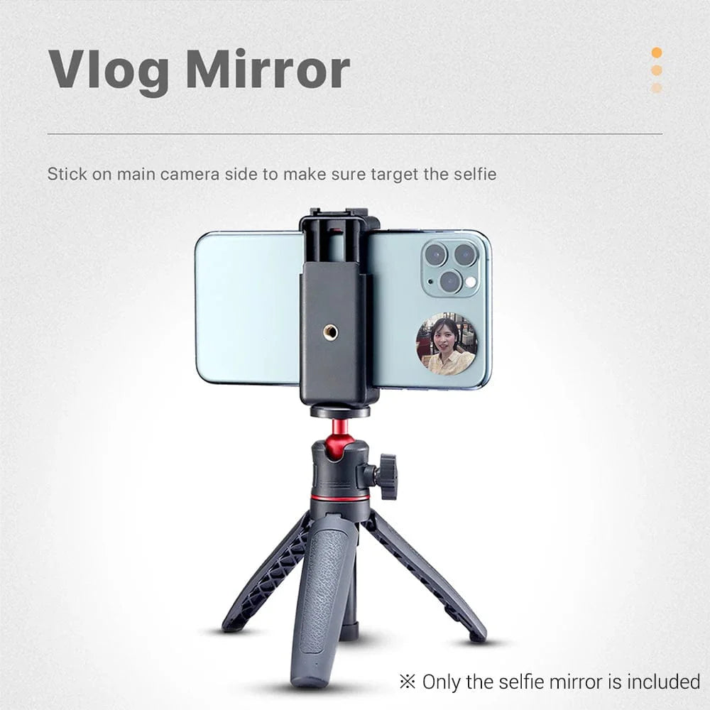 Compact Mirror for Smartphone Selfies and Vlogging