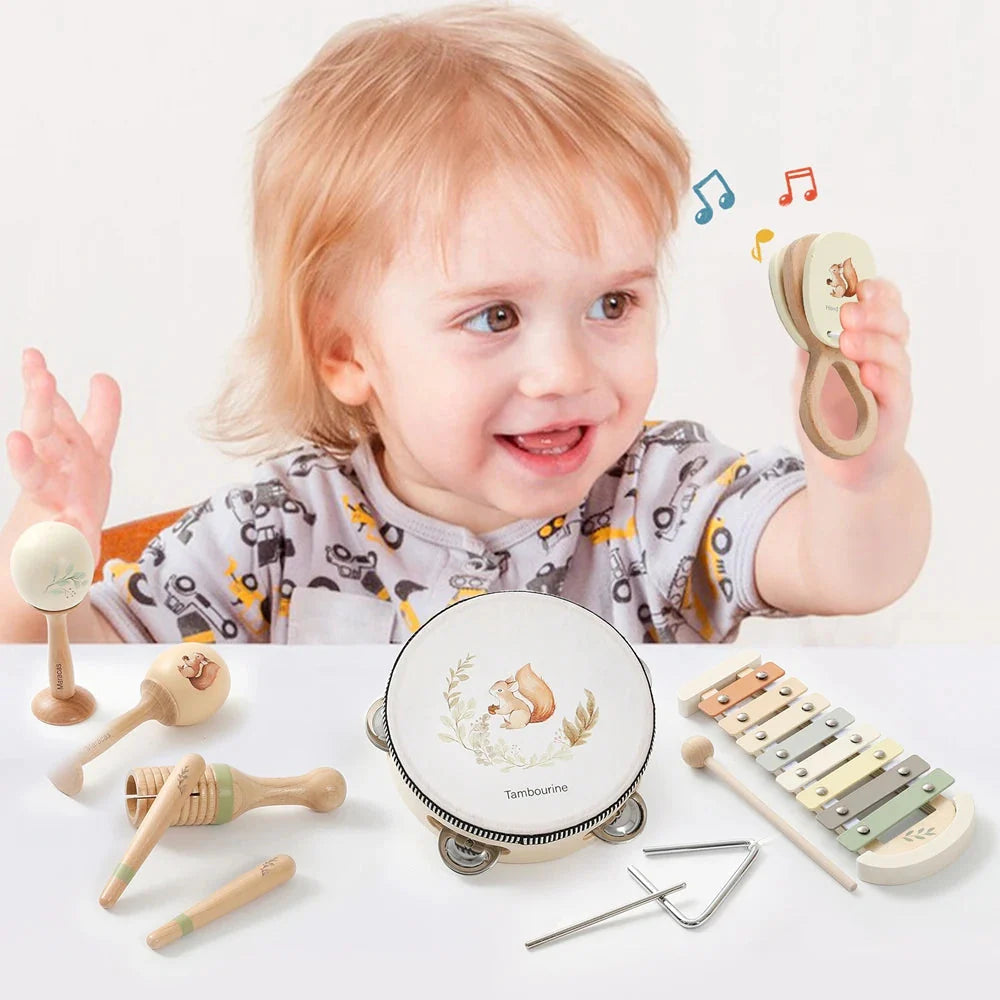 Montessori Musical Instruments Baby Drum Xylophone Toy