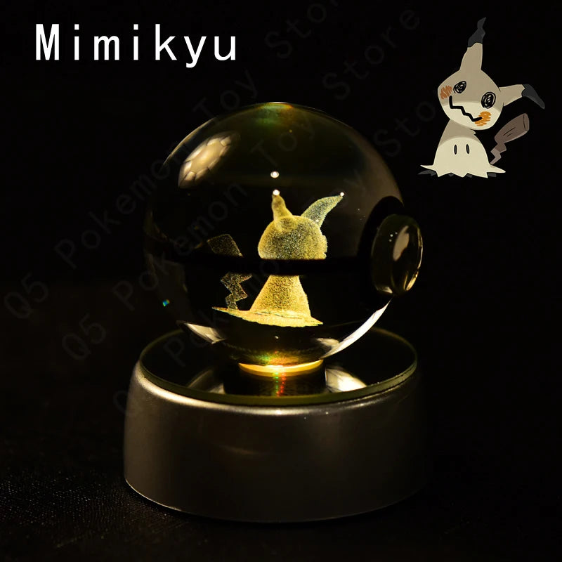 Pokémon Crystal Ball 3D Night Light