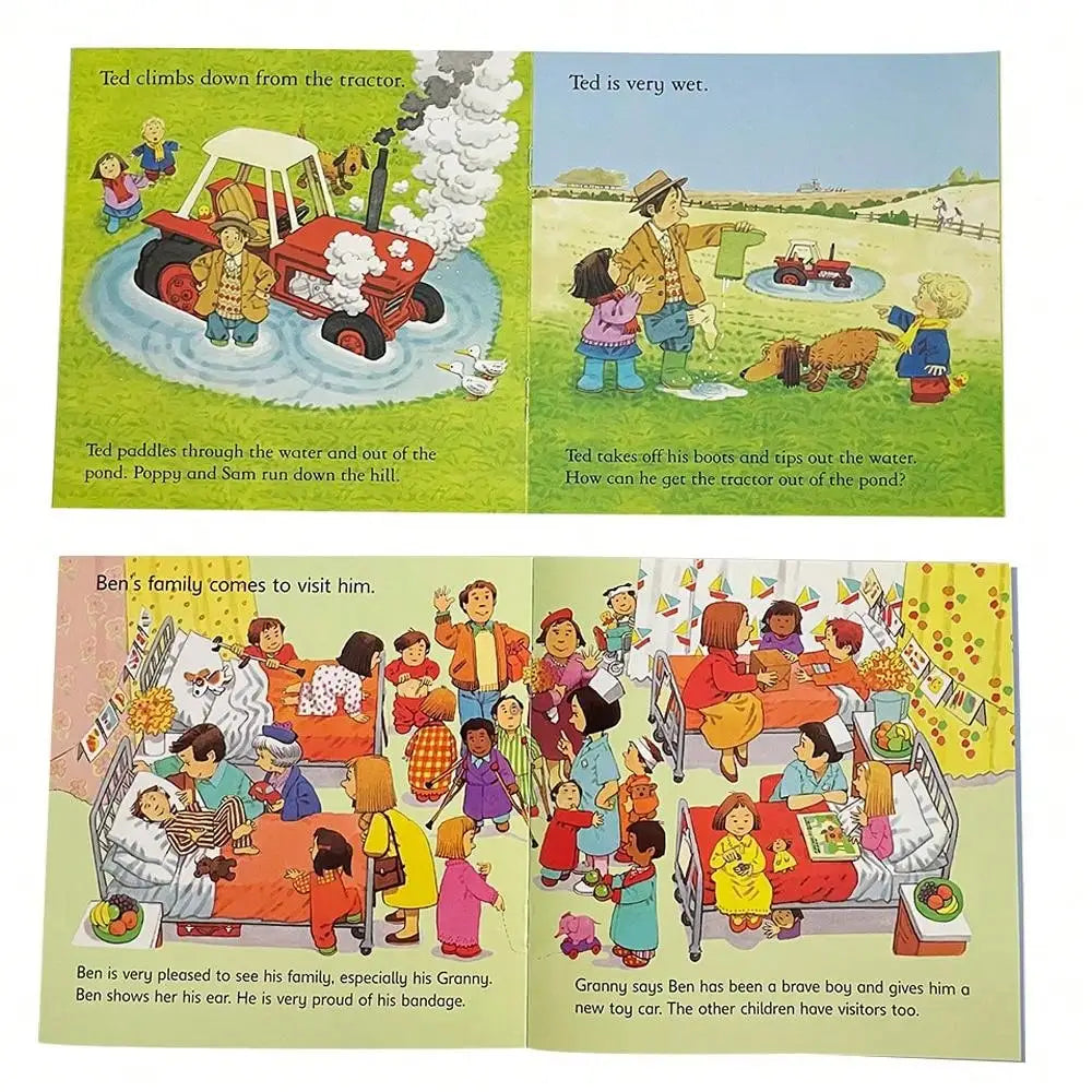 Usborne First Experience Farmyard Tales Picture Story Books- Set of 20