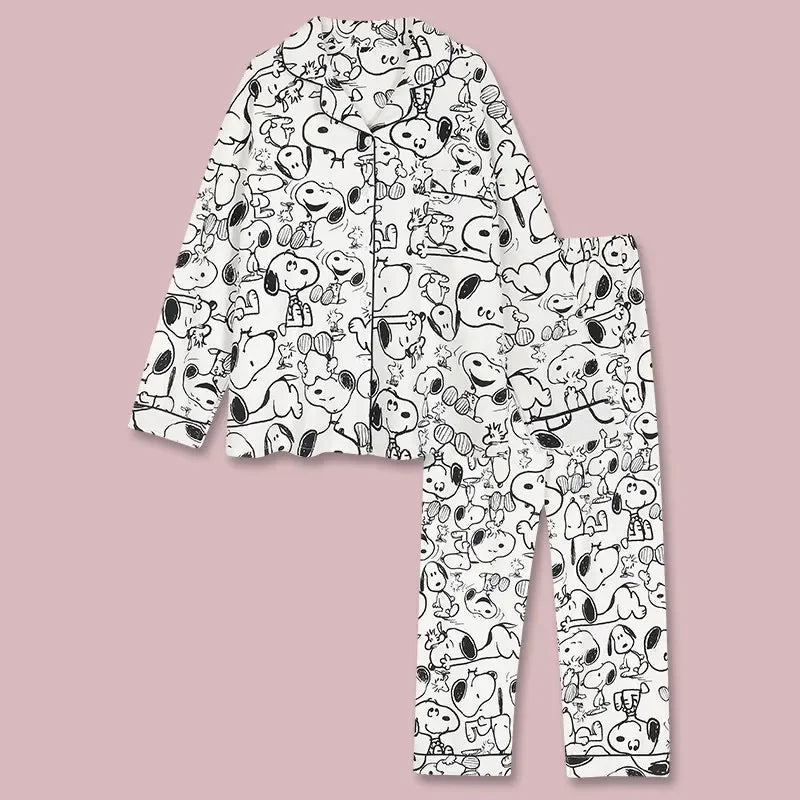 Unisex Long-Sleeve Snoopy Pajamas