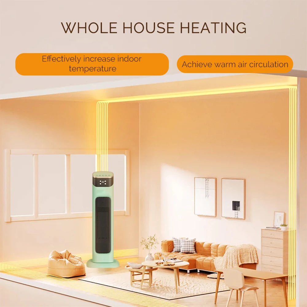 1500W PTC Electric Heater with Adjustable Temperature