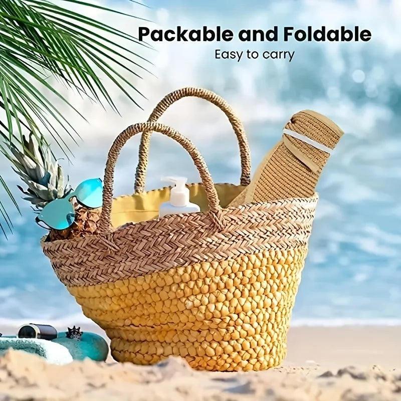 Women Foldable Summer Visor Hat - Stylish and UV-Resistant