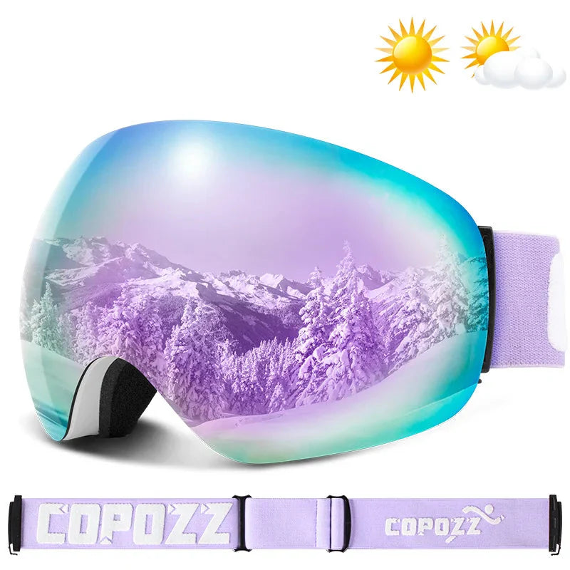 Enhanced Night Vision Frameless Ski Goggles