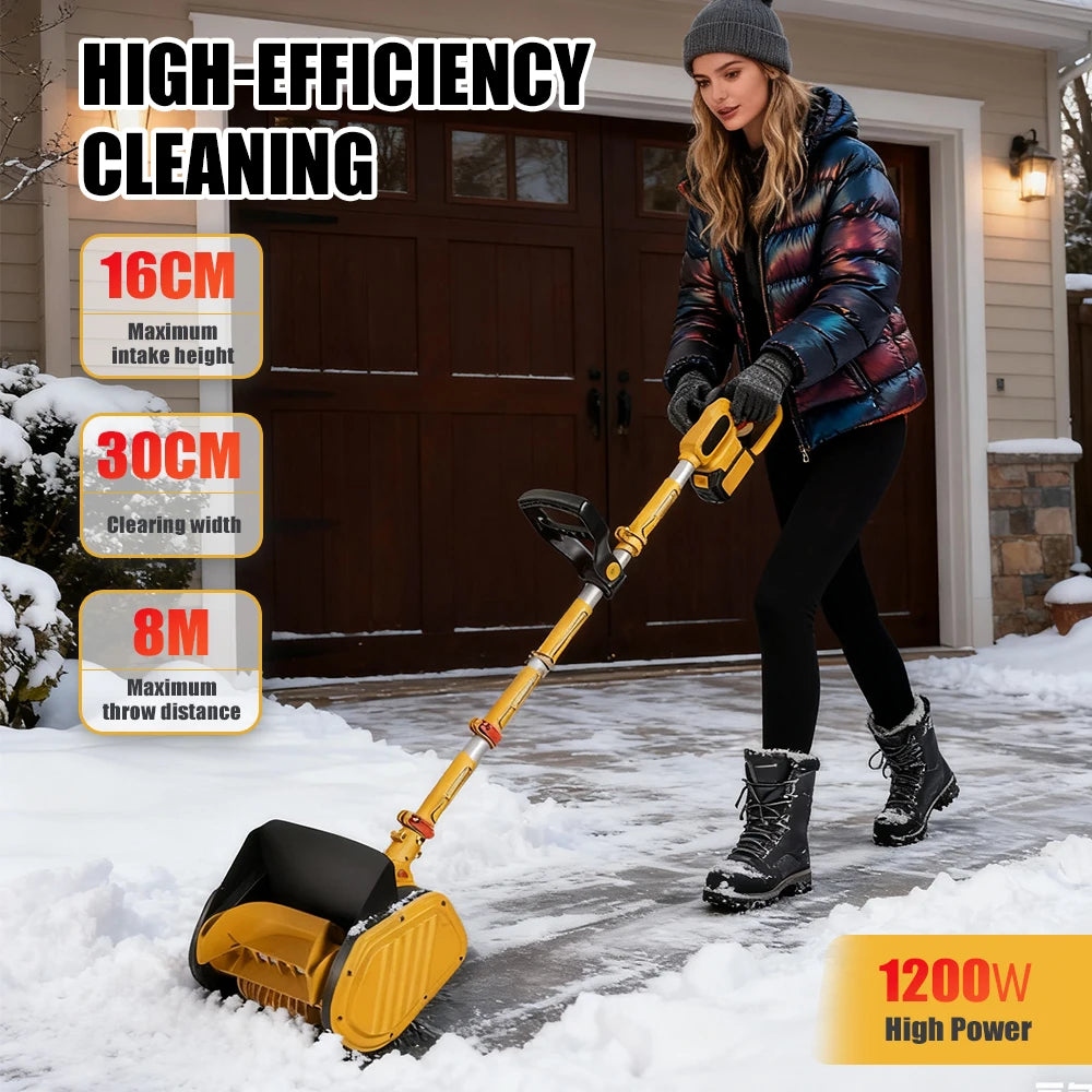 1200W Electric Battery-Powered Cordless Snow Blower