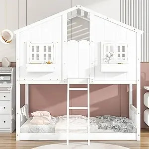 Kid's House Bunk Bed