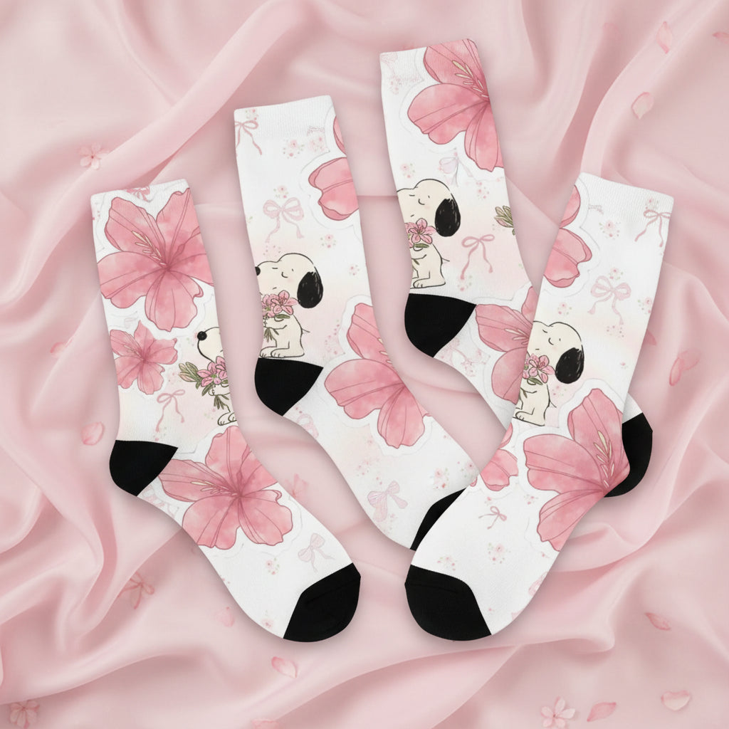 Snoopy Retro Couple Socks – Anti-Skid Design