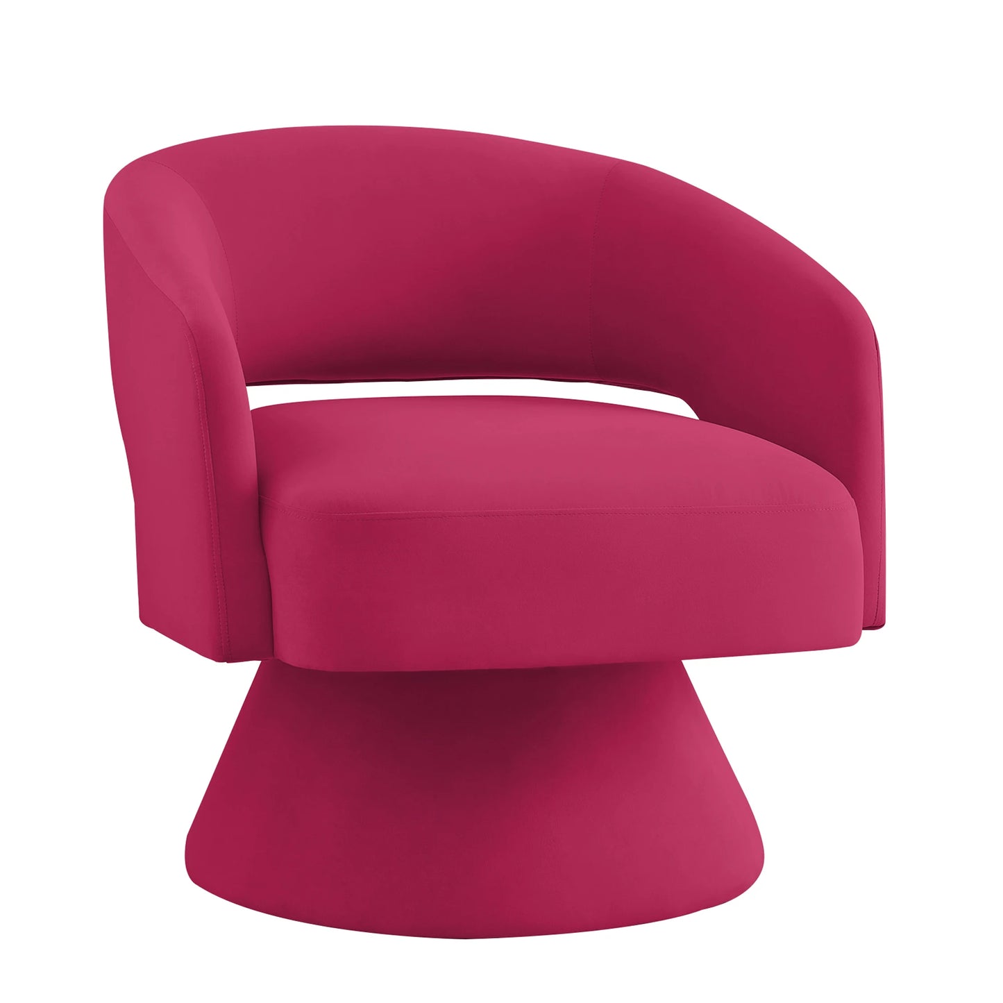 360° Comfort Swivel Upholstered Velvet Round Accent Armchair