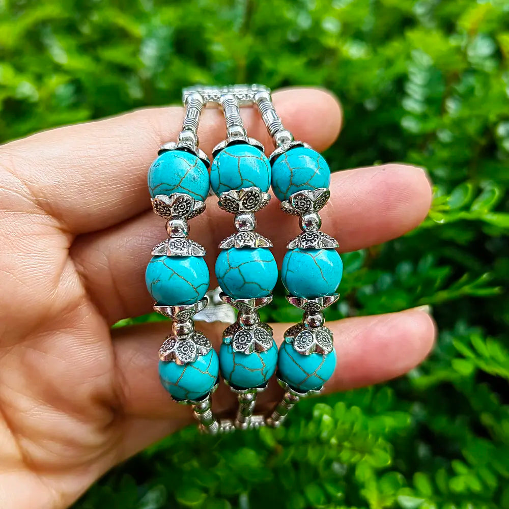 New Ridge Ethnic Style Three Row Bracelet