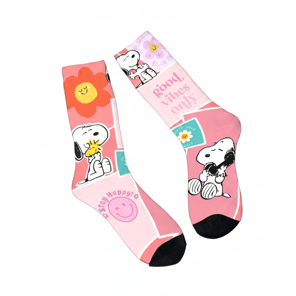 Snoopy Retro Couple Socks – Anti-Skid Design