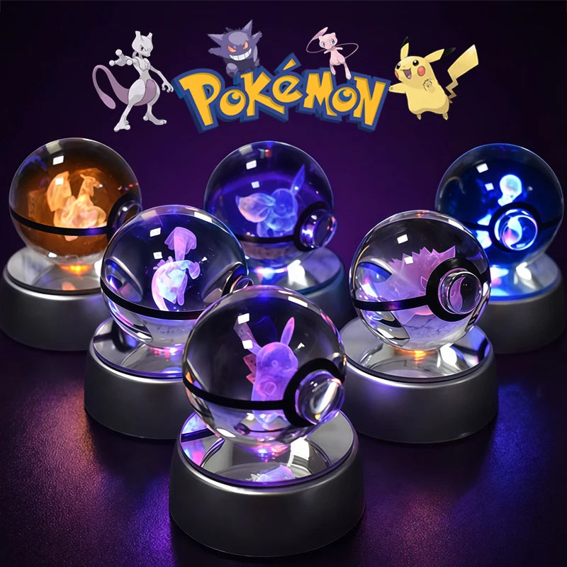 Pokémon Crystal Ball 3D Night Light