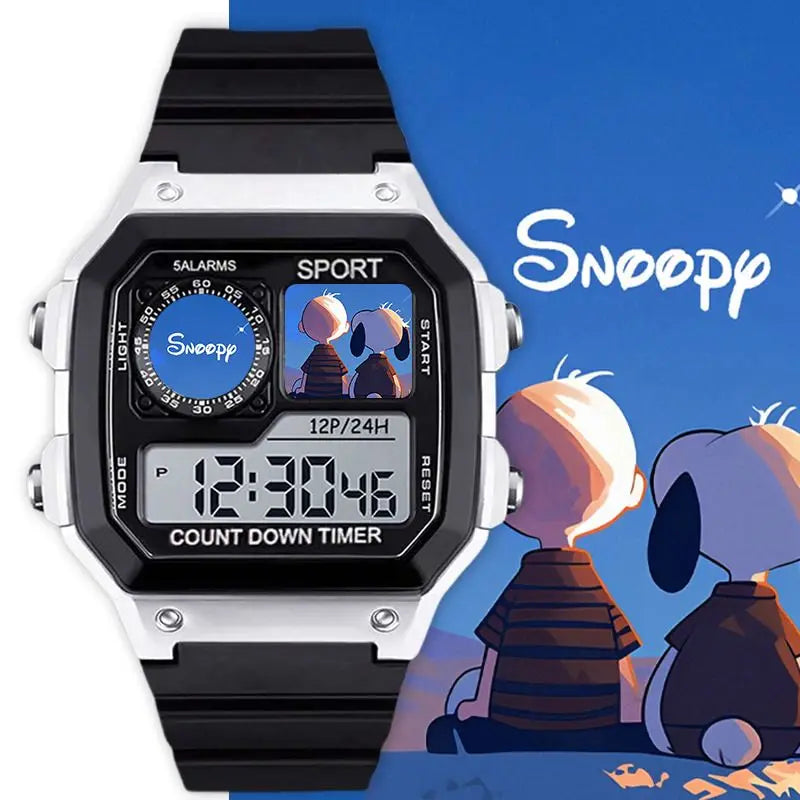 Snoopy, Charlie Brown & Woodstock Silent Cartoon Electronic Watch