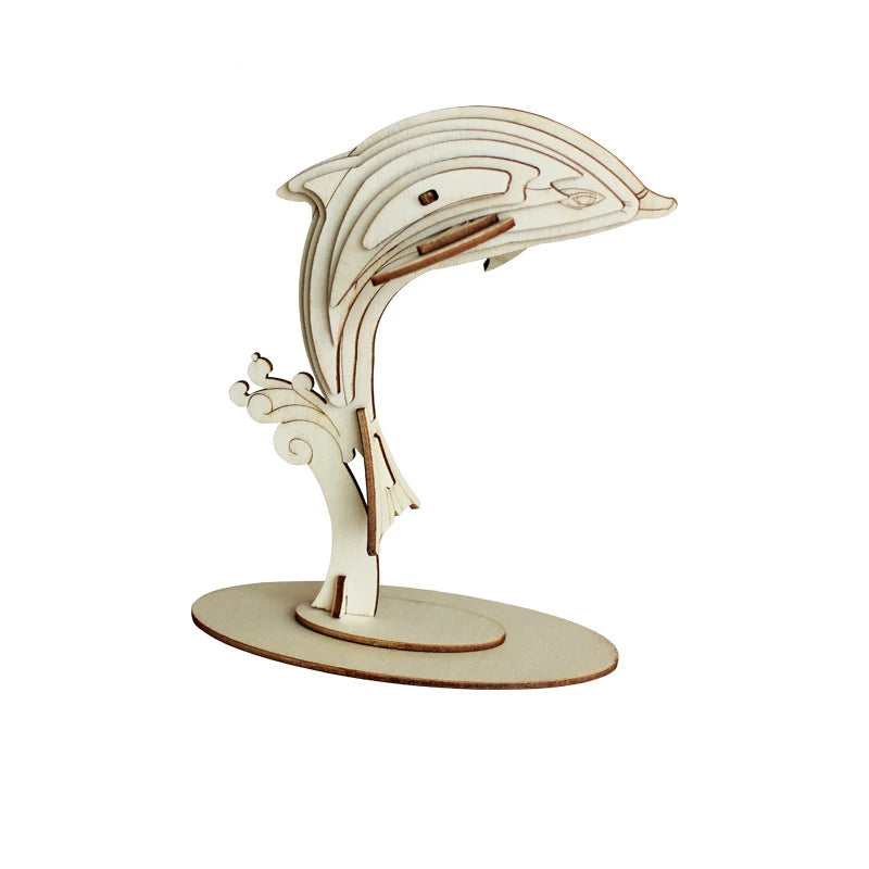 Montessori DIY 3D Wooden Puzzle Model