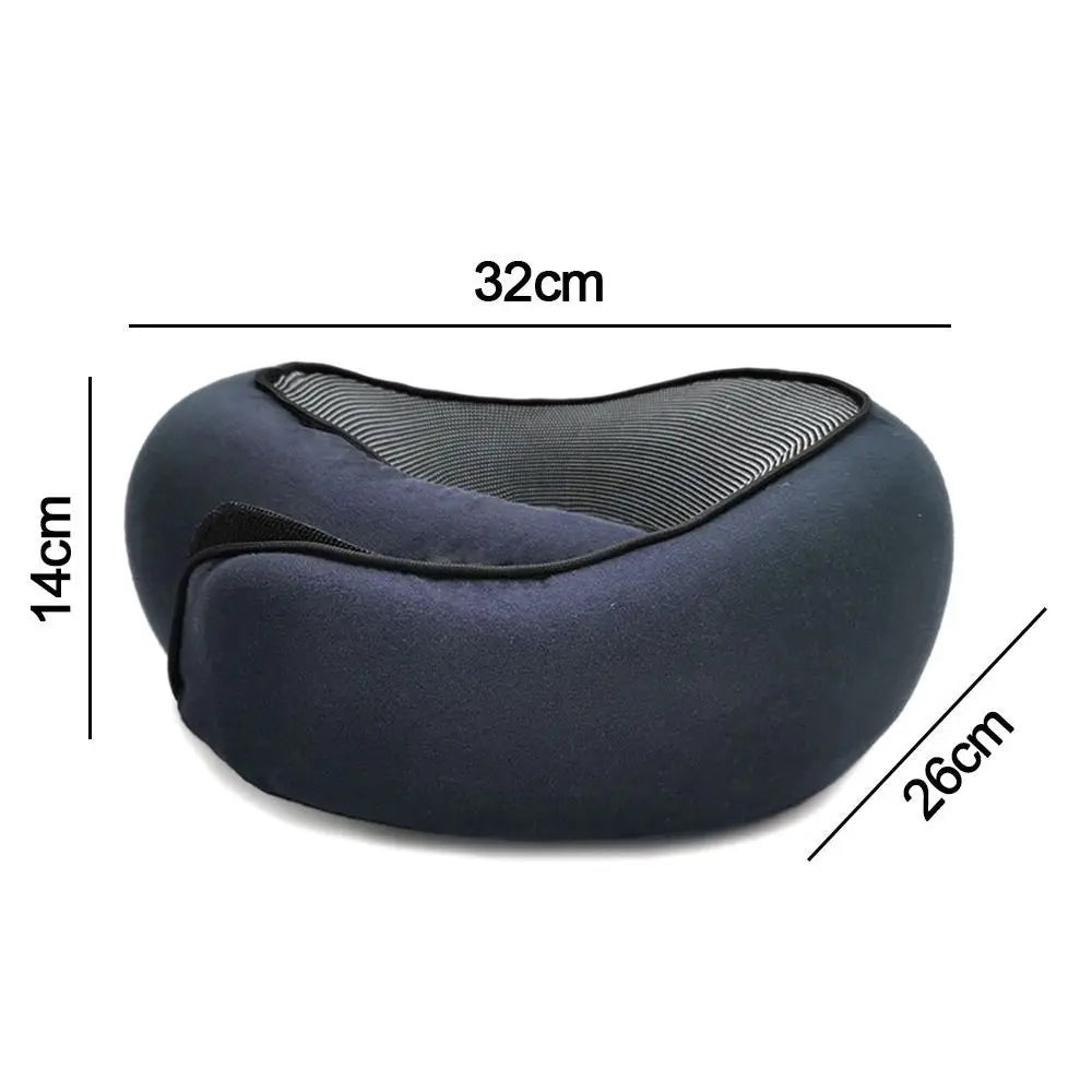 Memory Foam Travel Neck Pillow U-shaped Pillow Snail Style Travel Neck Support Portable Adjustable Soft Noon Break Sleep Pillows