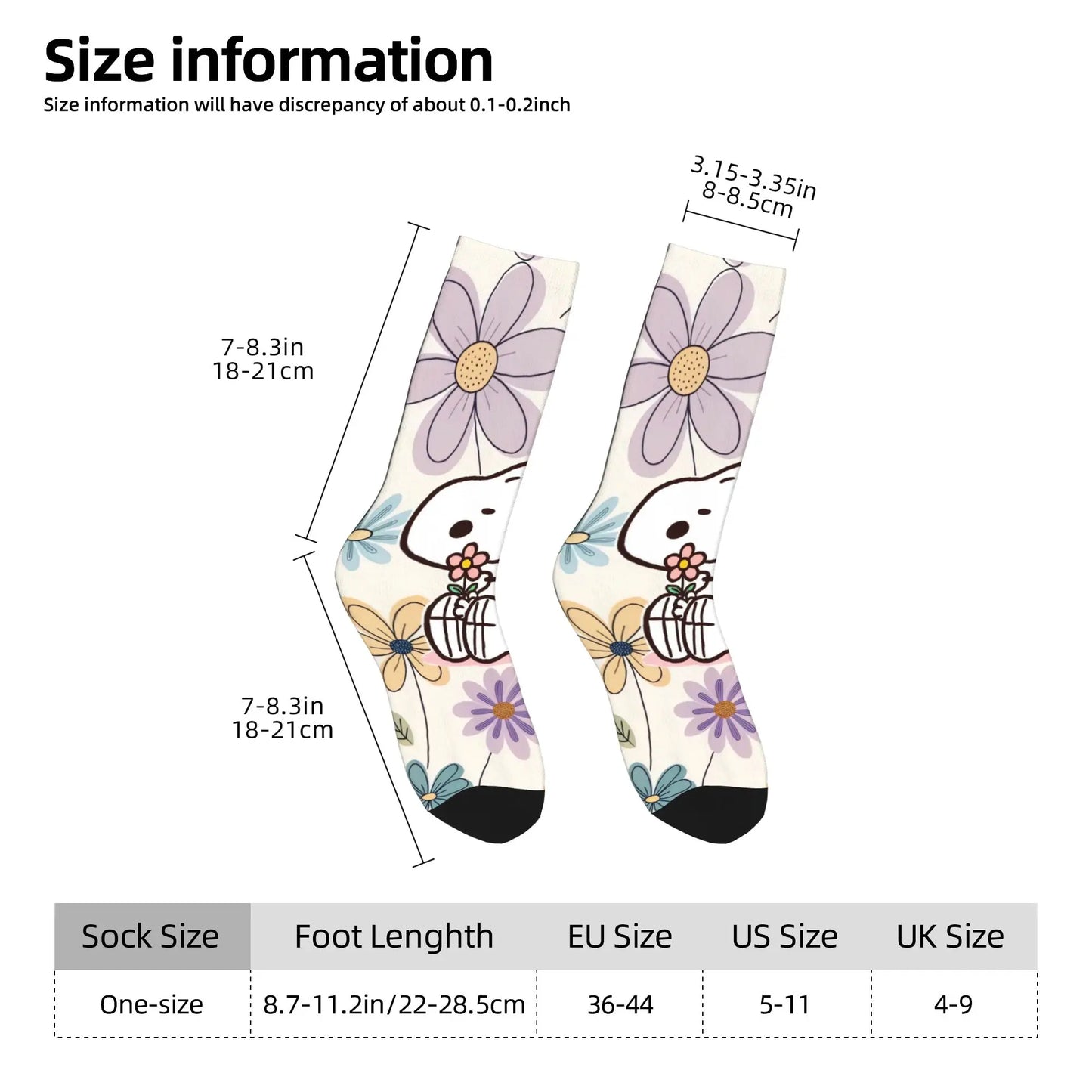 Snoopy Retro Couple Socks – Anti-Skid Design