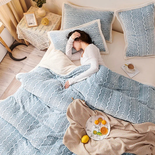 Fleece Flannel Blanket: Single/Queen Size