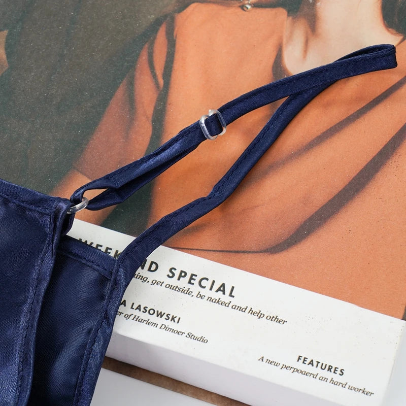 Sleeveless Satin Night Sleeveless Dress