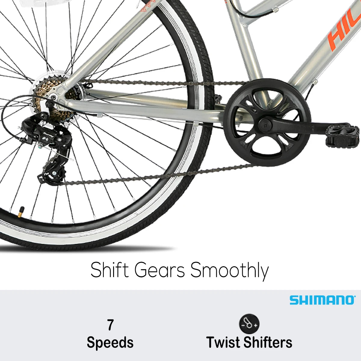 Hiland Hybrid 7-speed Road Bike