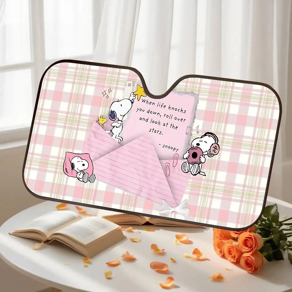 Peanuts Car Windshield Sunshade Cover