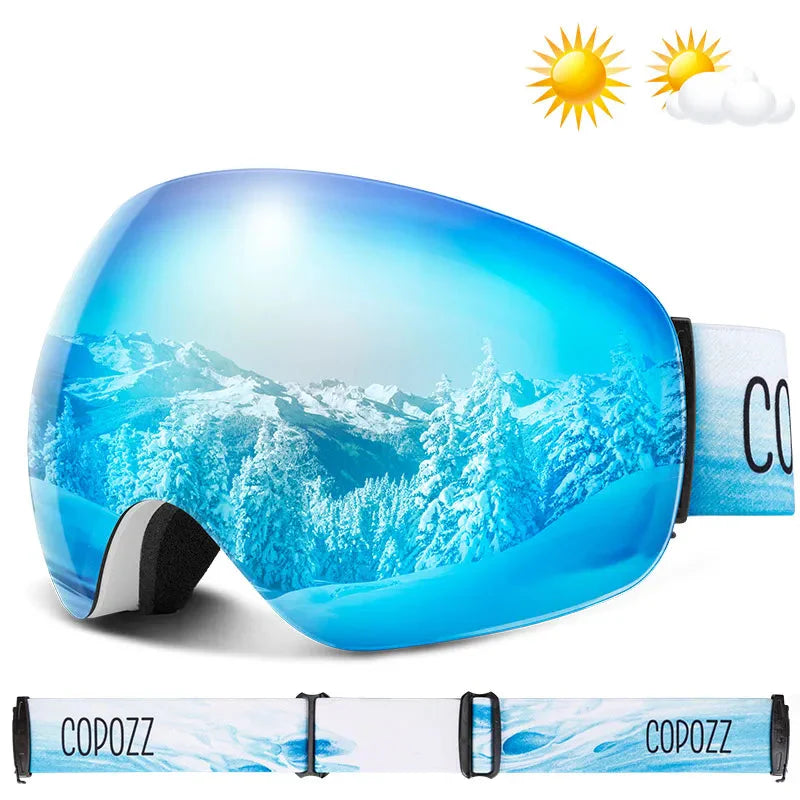 Enhanced Night Vision Frameless Ski Goggles
