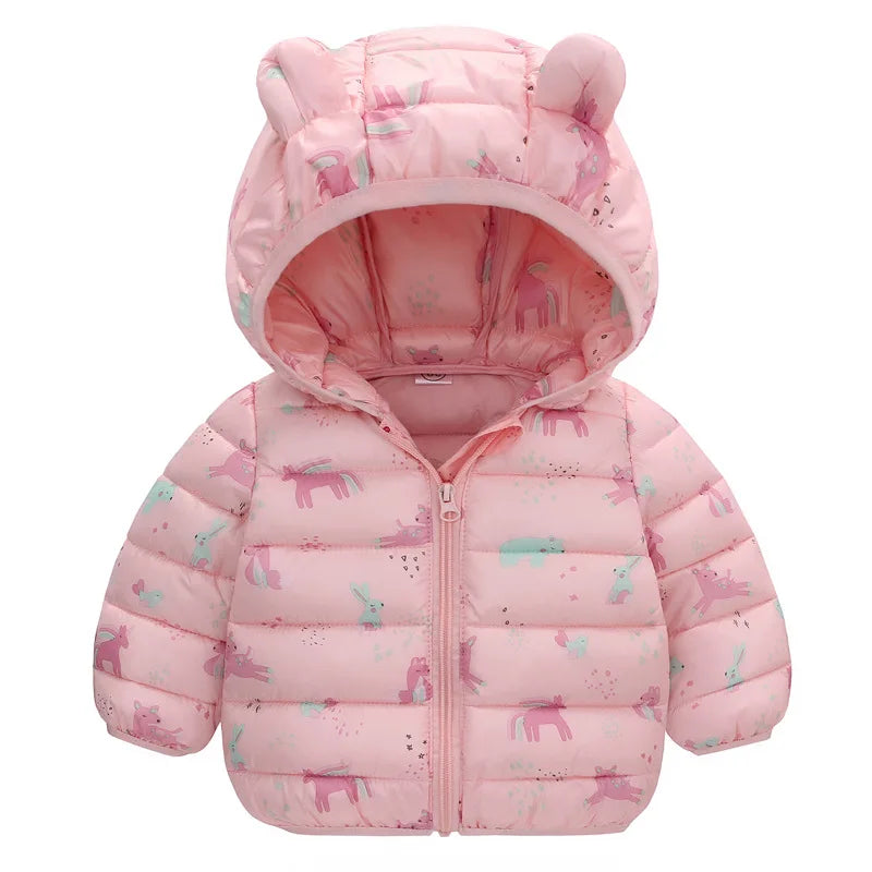 Kids Autumn Winter Jacket for Baby Warm Coat Children Cotton Outerwear Student Outdoor Baby Clothing kids winter jacket