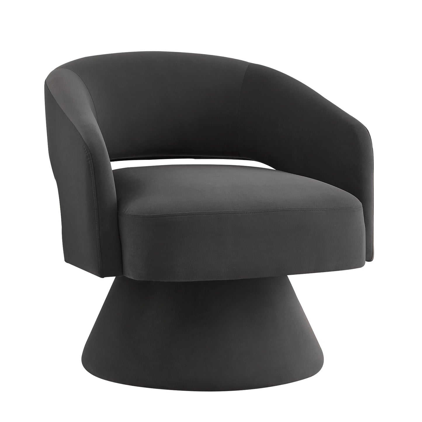 360° Comfort Swivel Upholstered Velvet Round Accent Armchair