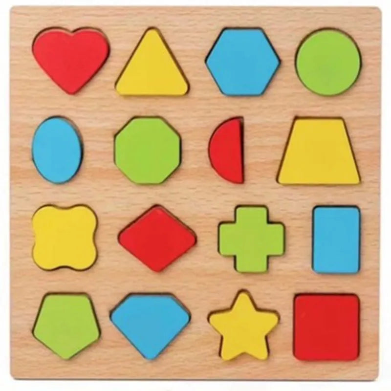Wooden Puzzles Montessori Educational Learning Toys