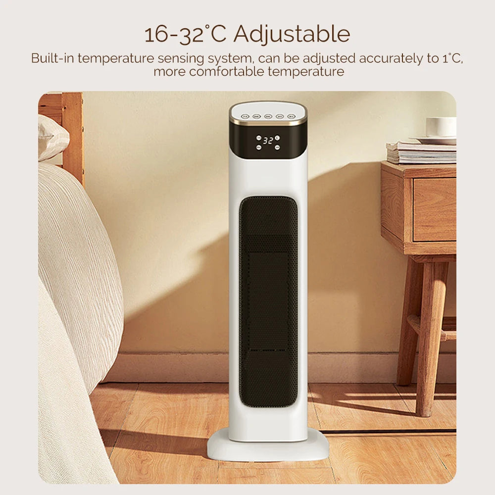 1500W PTC Electric Heater with Adjustable Temperature