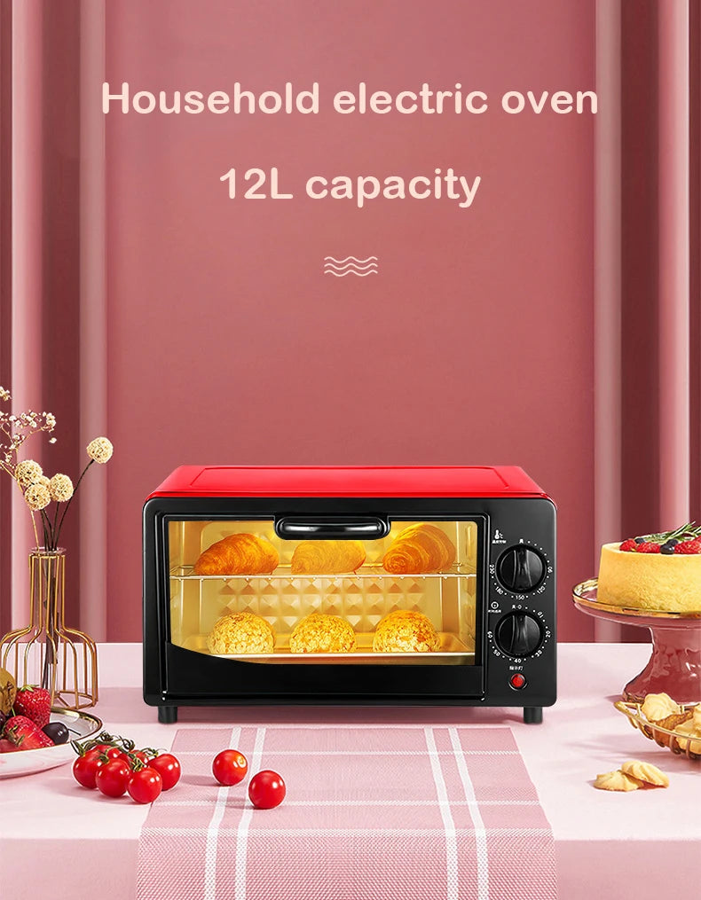 Multifunctional 12L Electric Toaster Oven