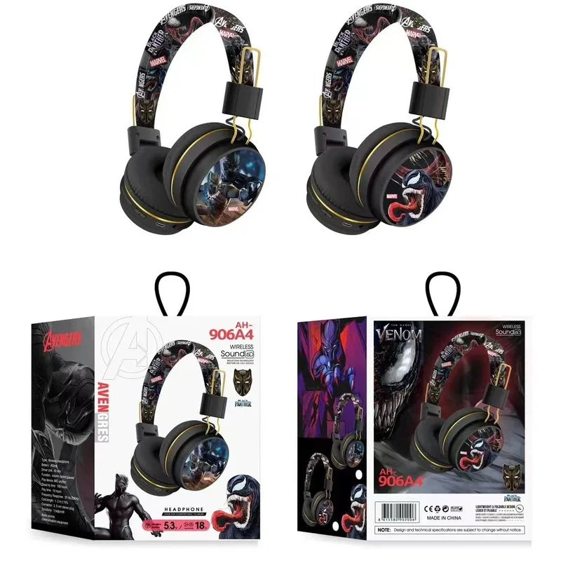 Marvel Spider-Man Bluetooth Headphones – Wireless HiFi Earbuds with Microphone
