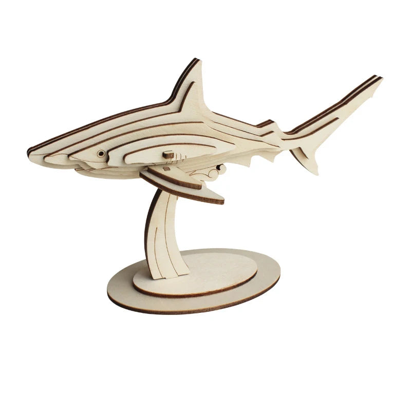 Montessori DIY 3D Wooden Puzzle Model