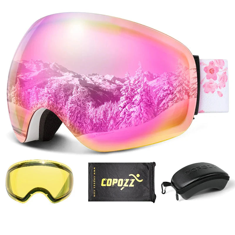 Enhanced Night Vision Frameless Ski Goggles