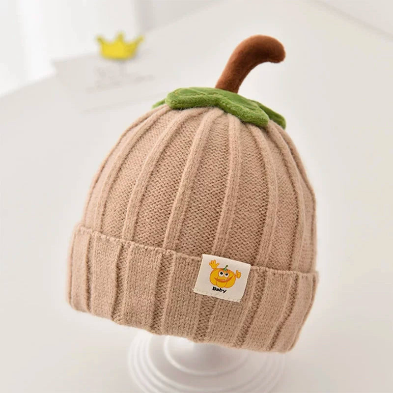 Winter Baby Hat Knitted Warm Soft  Boys Girls Beanies Toddler Korean Ins Cute Solid Autumn Outdoor Kids Unisex Cap