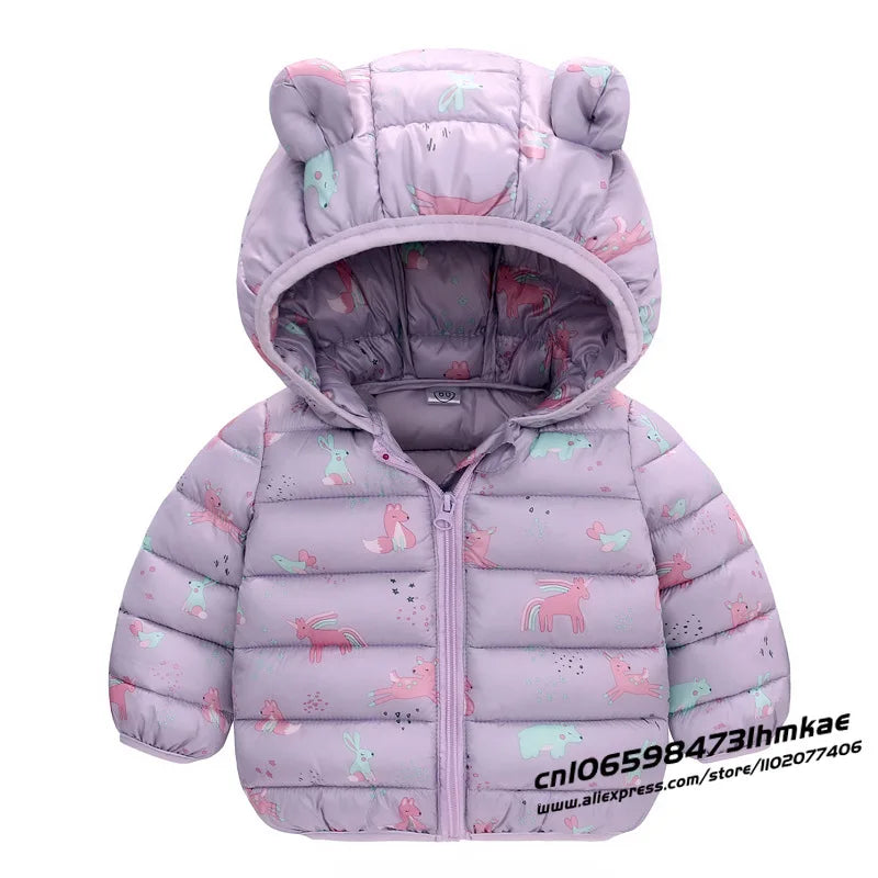 Kids Autumn Winter Jacket for Baby Warm Coat Children Cotton Outerwear Student Outdoor Baby Clothing kids winter jacket