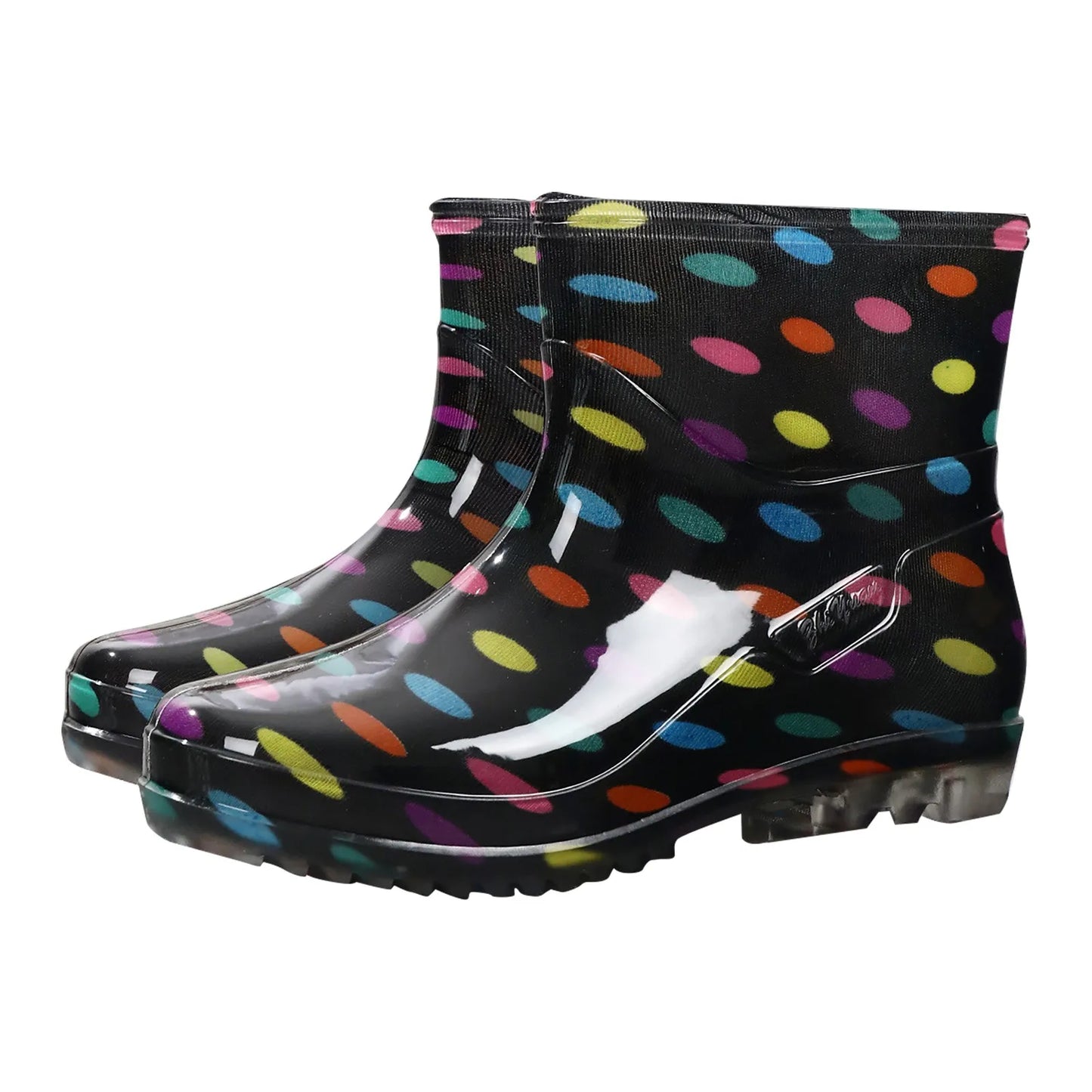 Fashionable Print Rain Boots Adult Women's Waterproof Boots Anti-slip Wear-resistant Shoes Mid-high Boot  Rain Shoes