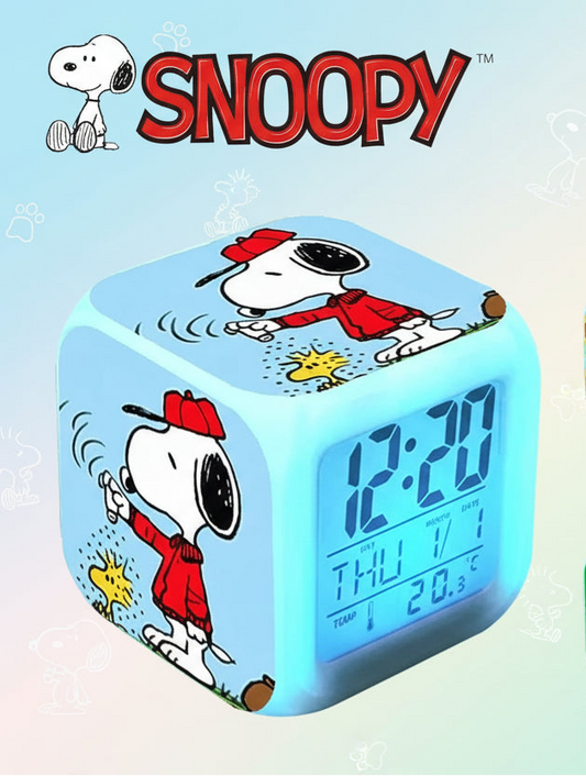 Snoopy LCD Digital Alarm Clock