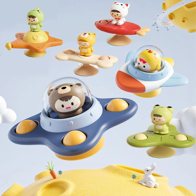 Montessori Sensory Funny Suction Cup Spinner Table Game