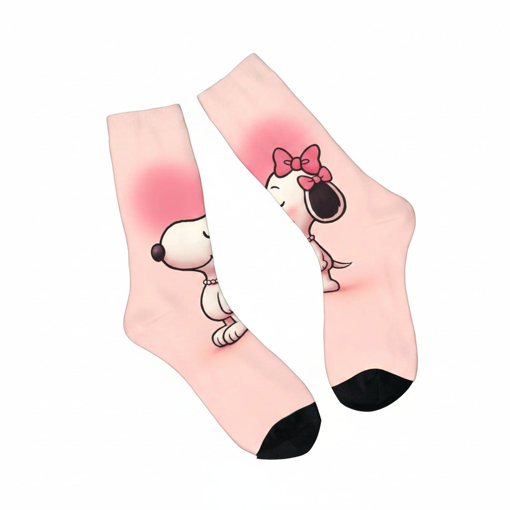 Snoopy Retro Couple Socks – Anti-Skid Design
