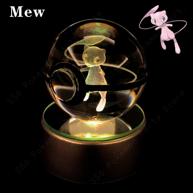 Pokémon Crystal Ball 3D Night Light