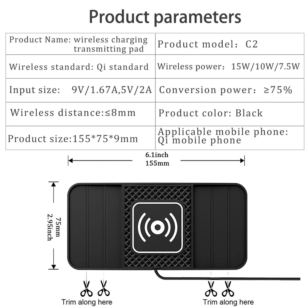 15W Fast Wireless Charging Pad